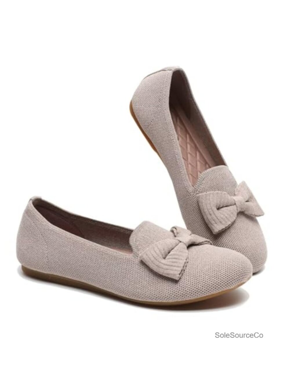 Women's Loafers Flats Bowknot Dressy Penny Shoes Slip-On